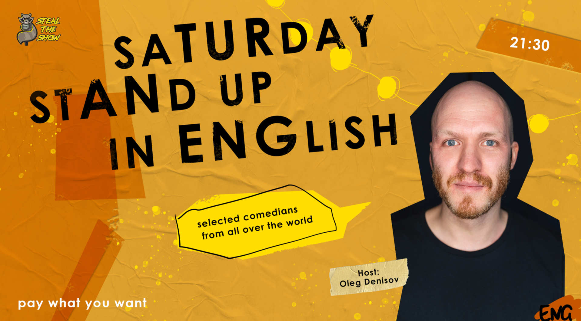 Saturday Stand-Up in English + special guest Michael Porter (Ireland)