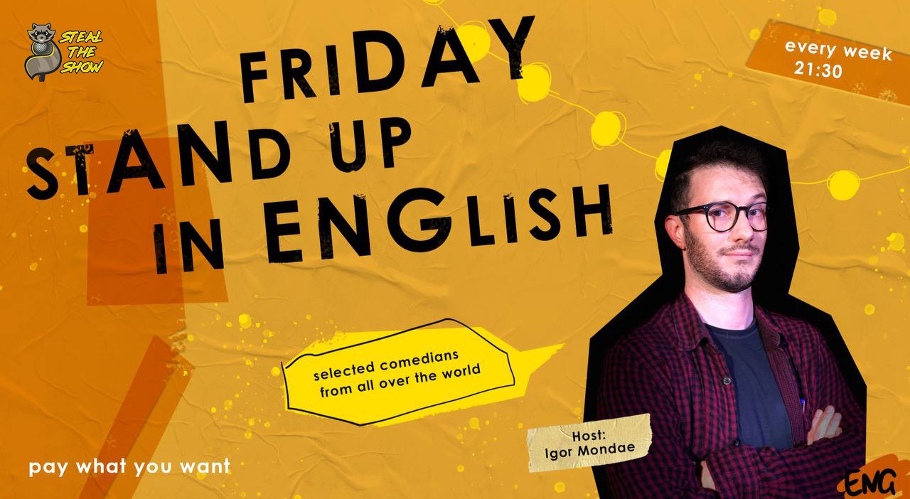 Friday Stand-up in English + special guest Michael Porter (Ireland)