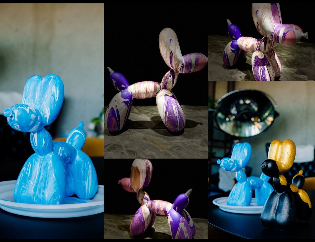 Роспись собачки Ballon Dog с видом на Исакий