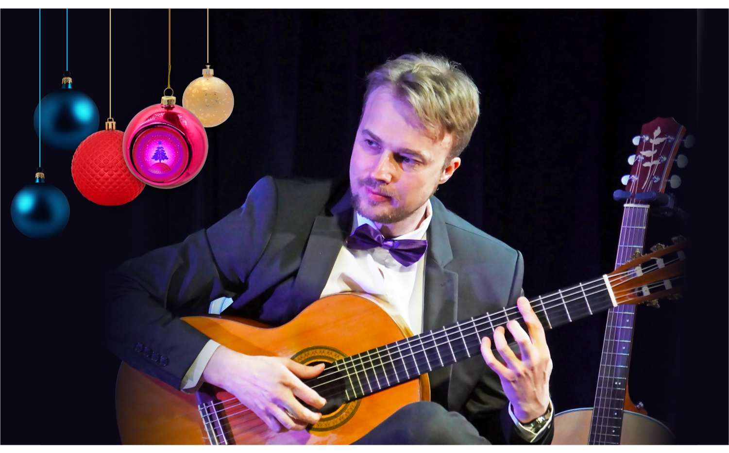 Новогодний концерт «Одна снежинка ещё не снег» гитарист-виртуоз Алексей Носов — переложения любимых мелодий. Вечеринка с фуршетом, с викториной, с призами в музее на Невском.