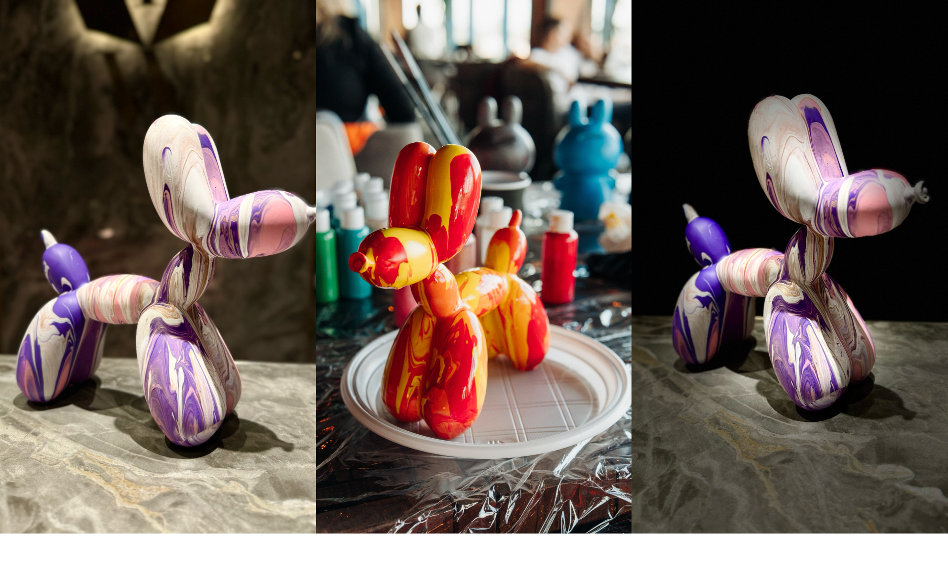 Роспись собачки Ballon Dog в ресторане "Тиландер"