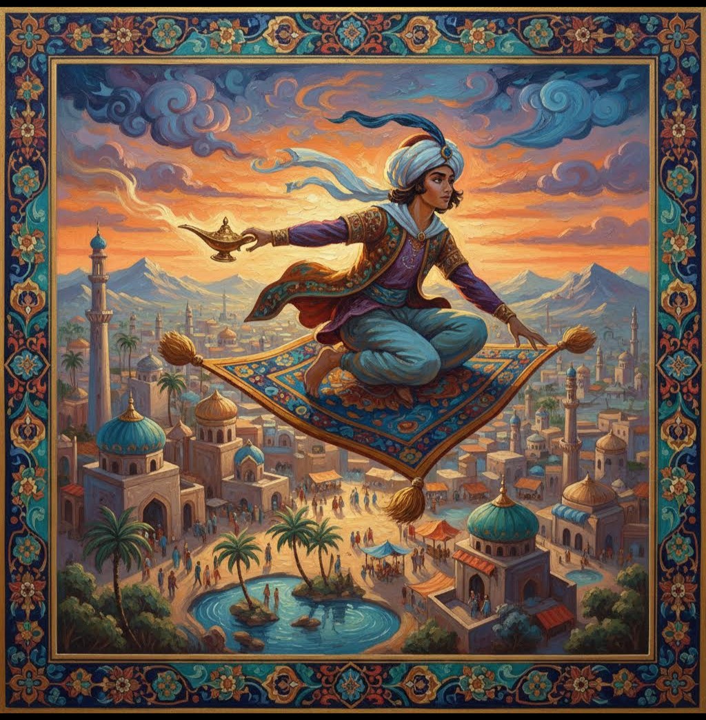 Волшебная лампа Аладдина. Музыкальная сказка с песочной анимацией