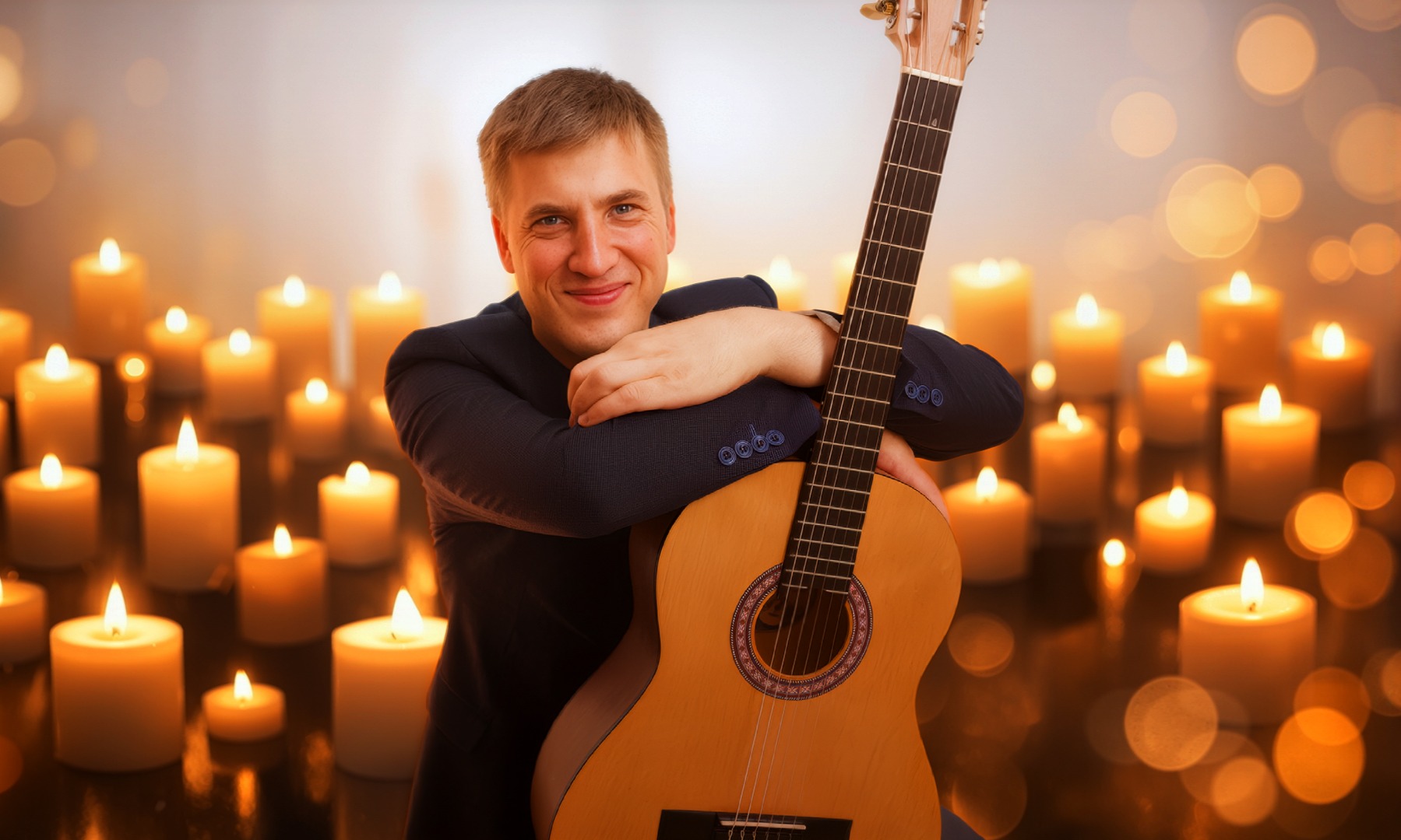 Песни о любви при свечах - вокал, гитара и фортепьяно