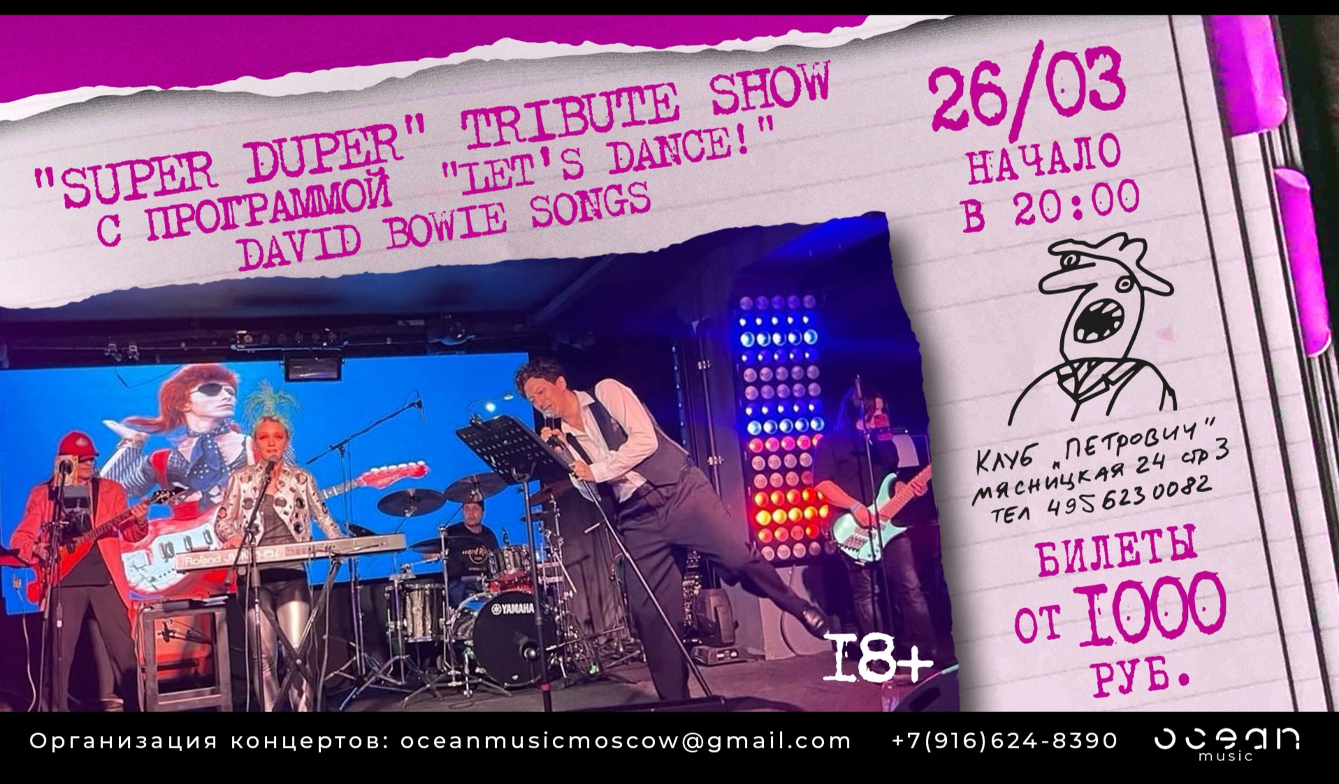 David Bowie Tribute Show от группы Super Duper